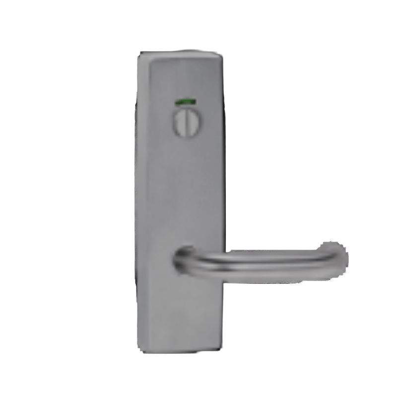 Lockwood 1801 Exterior Square End Plate With Cylinder Hole & Lever 102 Satin Brass 1801/102SB
