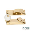 TRADCO 1604PB SASH FASTENER PORCELAIN BALL POLISHED BRASS - primehardware
