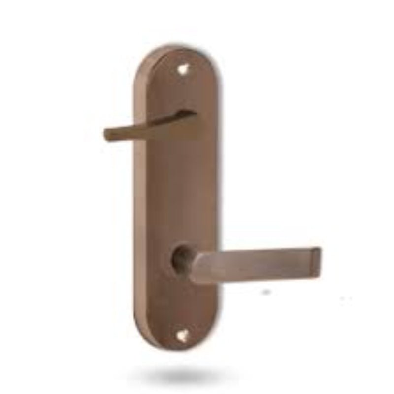 Lockwood 2939 Interior Round End Plate with Disabled Accessibility Turn & Lever 155 Architectural Bronze 2939/155AZ - primehardware