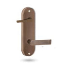 Lockwood 2939 Interior Round End Plate with Disabled Accessibility Turn & Lever 155 Architectural Bronze 2939/155AZ - primehardware
