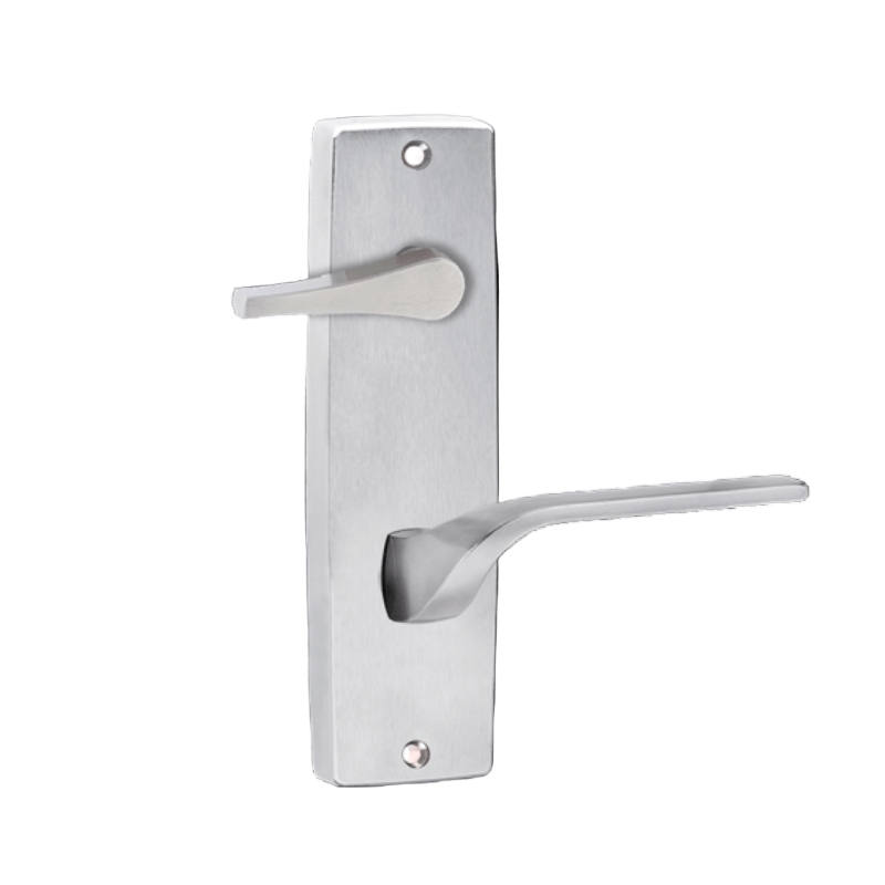 Lockwood 1939 Square End Plate With Disabled Turn & 122 Left Hand Lever Satin Chrome 1939/122LSC - primehardware