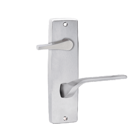 Lockwood 1939 Square End Plate With Disabled Turn & 122 Left Hand Lever Satin Chrome 1939/122LSC - primehardware
