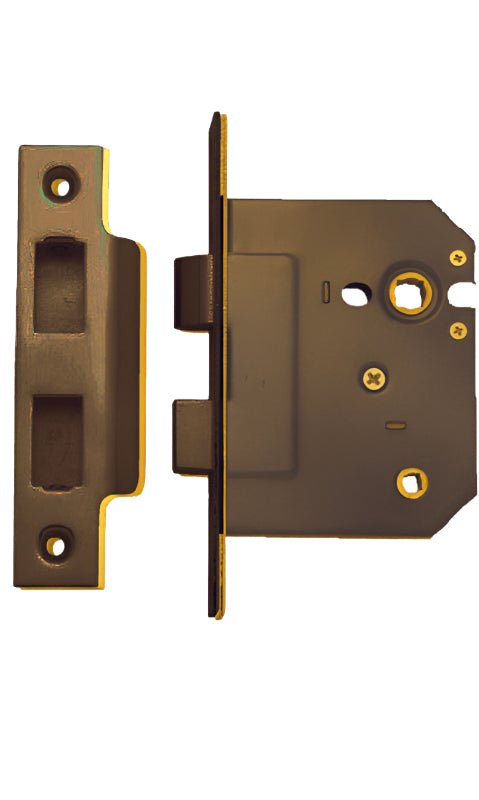 Austyle Bathroom Mortise Lock Antique Brass 45mm 29062 - primehardware