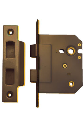 Austyle Bathroom Mortise Lock Antique Brass 45mm 29062 - primehardware