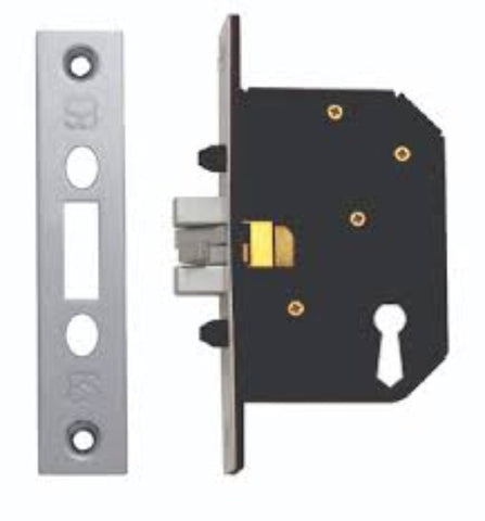 Austyle Supersafe 5 Lever Sliding Lock Antique Brass 45mm 29084 - primehardware