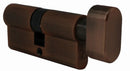 Austyle Euro Cylinder Thumb Turn 5 pin C4 Antique Brass 65mm 29145 - primehardware
