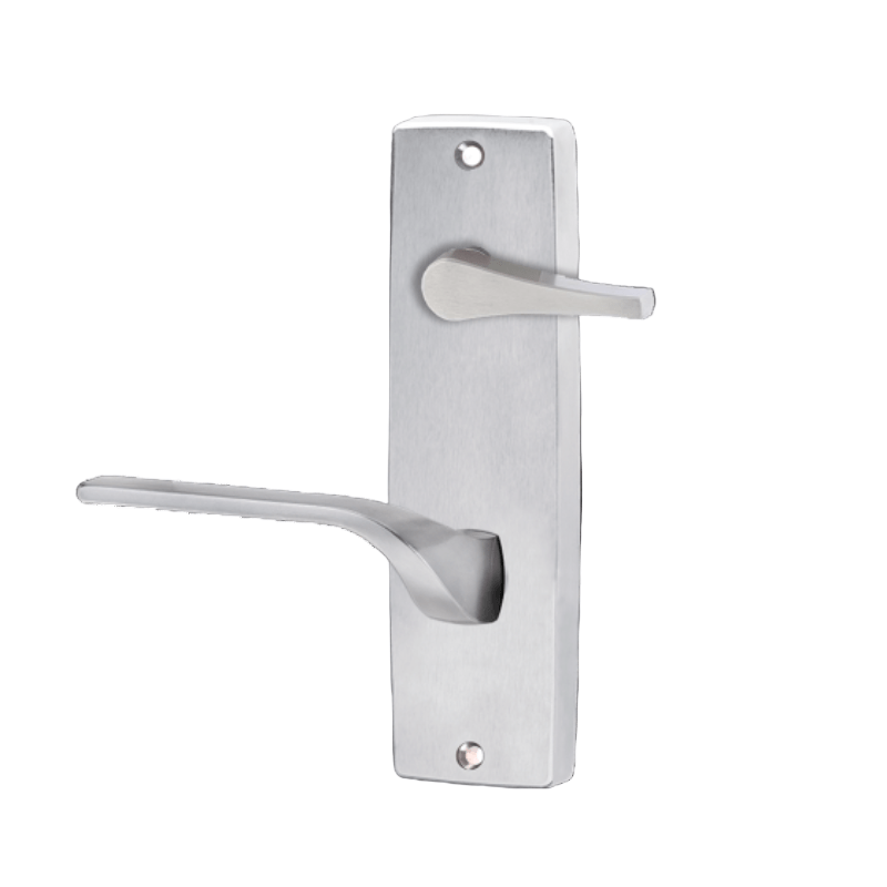 Lockwood 1939 Square End Plate With Disabled Turn & 122 Right Hand Lever Satin Chrome 1939/122RSC - primehardware