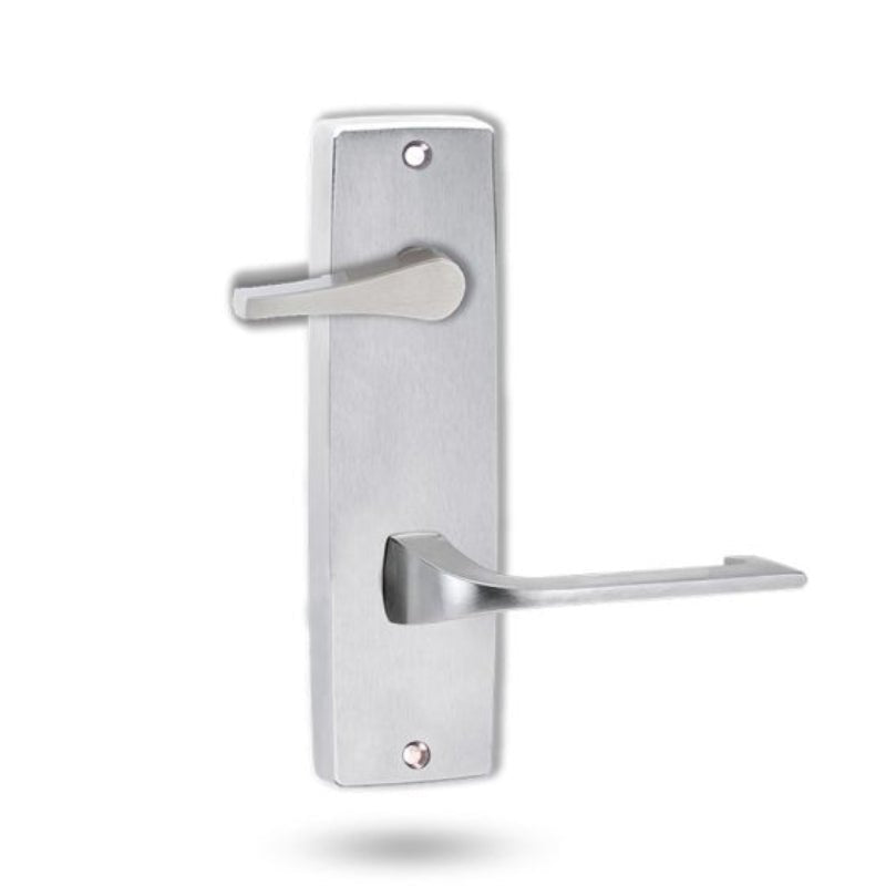 Lockwood 1939 Square End Plate With Disabled Turn & 124 Lever Satin Chrome 1939/124SC - primehardware