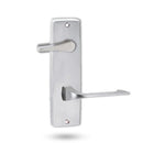 Lockwood 1939 Square End Plate With Disabled Turn & 124 Lever Satin Chrome 1939/124SC - primehardware