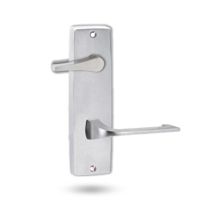 Lockwood 1939 Square End Plate With Disabled Turn & 124 Lever Satin Chrome 1939/124SC