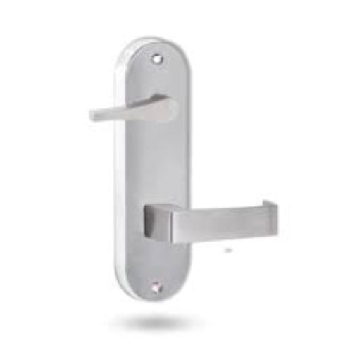 Lockwood 2939 Interior Round End Plate with Disabled Accessibility Turn & Lever 155 Satin Chrome 2939/155SC - primehardware