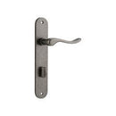 Iver Stirling Door Lever Handle On Oval Backplate - primehardware