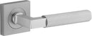 Iver Brunswick Door Lever on Square Rose | Lever Set Only | 6 Finishes - Brushed Chrome