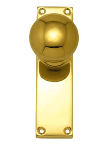Superior Brass Knob Latch Forged Virgin Brass PB Polished Brass 105x42mm (Pair)