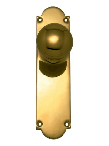 Superior Brass Knob Latch Passage Set PB 200x50mm - primehardware
