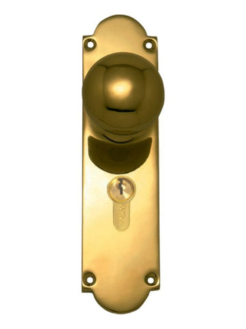 Superior Brass Knob Lock (CC 47.6mm) PB 200x50mm - primehardware