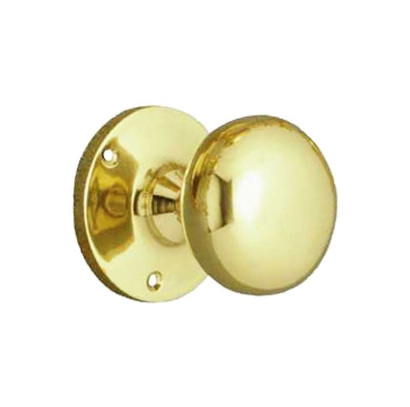 Superior Brass Knob Latch (Forged Virgin Brass) PB 55mm Knob 63mm backplate - primehardware