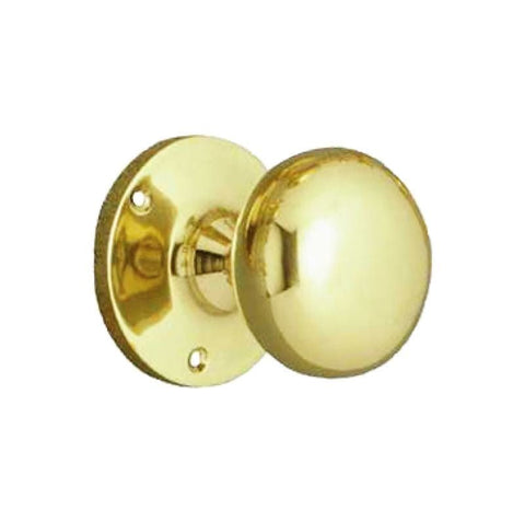 Superior Brass Knob Latch (Forged Virgin Brass) PB 55mm Knob 63mm backplate - primehardware