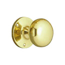 Superior Brass Knob Latch (Forged Virgin Brass) PB 55mm Knob 63mm backplate - primehardware