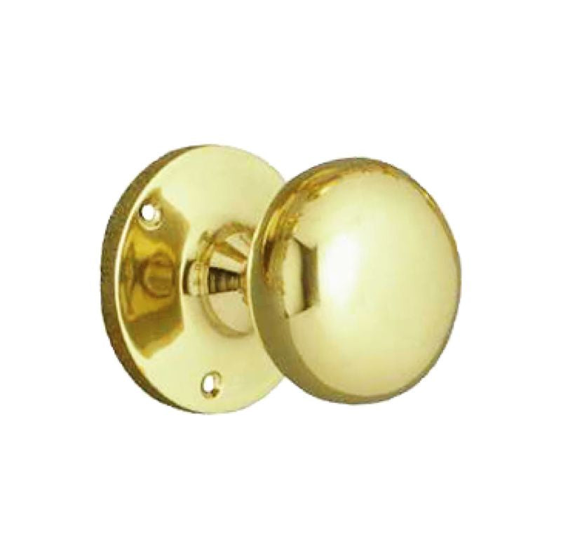 Superior Brass Knob Latch (Forged Virgin Brass) PB 55mm Knob 63mm backplate