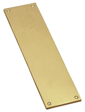 Superior Brass Rectangle Push Plate PB 300x75mm - primehardware