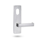 Lockwood 1801 Square End Plate With Cylinder Hole & 111 Lever Satin Chrome 1801/111SC - primehardware