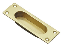 Superior Brass Flush Pull Polished Brass 126x47mm