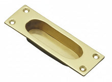 Superior Brass Flush Pull Polished Brass 100x35mm