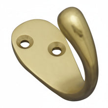 Superior Brass Single Hook Proj. 43mm Polished Brass