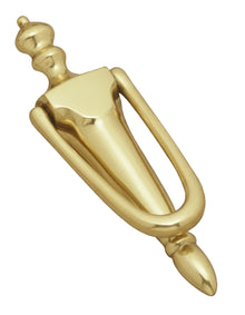Superior Brass Victorian Slim Knocker Polished Brass 186mm