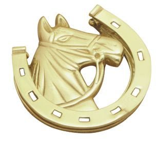 Superior Brass Horse Knocker PB 125mm - primehardware