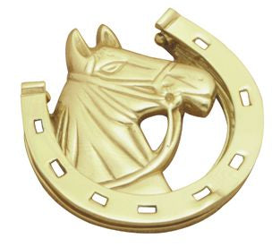 Superior Brass Horse Knocker PB 125mm
