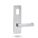 Lockwood 1801 Square End Plate With Cylinder Hole & 112 Lever Satin Chrome 1801/112SC - primehardware