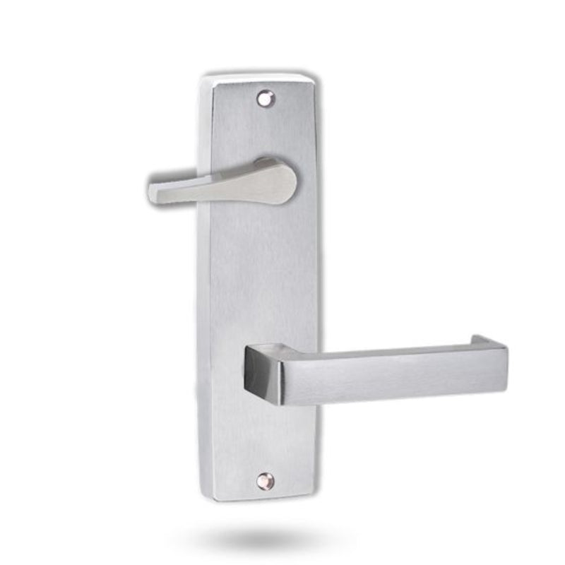 Lockwood 1939 Square End Plate With Disabled Turn & 142 Lever Satin Chrome 1939/142SC