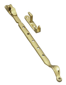 Superior Brass Casement Stay Side Mount Polished Brass 300mm
