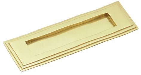 Superior Brass Letter Plate Edged PB 90x280mm - primehardware