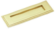 Superior Brass Letter Plate Edged Polished Brass 90x280mm
