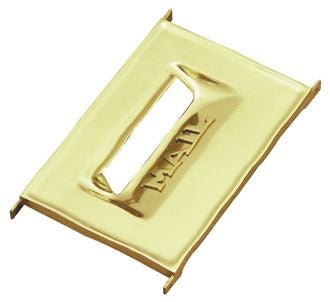 Superior Brass Letter Plate Front PB 165x240mm - primehardware