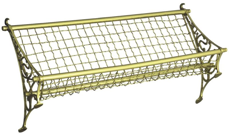 Superior Brass Railway Shelf PB 740x300mm - primehardware