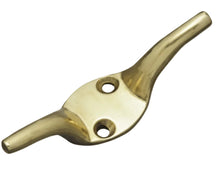 Superior Brass Cleat Hook Polished Brass 75mm