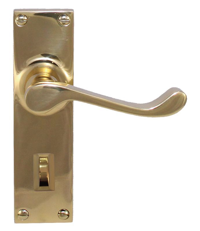 Superior Brass Lever Lock Privacy PB 150x42mm  ONLY LEVER SET