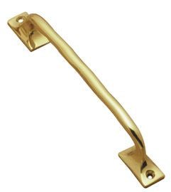 Superior Brass Pull Handle Victorian PB 200mm - primehardware