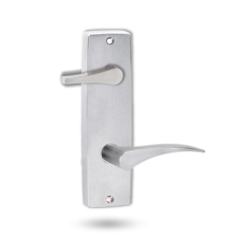 Lockwood 1939 Square End Plate With Disabled Turn And 153 LH Lever Satin Chrome 1939/153LSC - primehardware