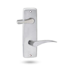 Lockwood 1939 Square End Plate With Disabled Turn And 153 LH Lever Satin Chrome 1939/153LSC - primehardware