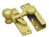 Superior Brass Sash Fastener Reeded Polished Brass