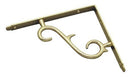 Superior Brass Shelf Bracket PB 160x210mm - primehardware