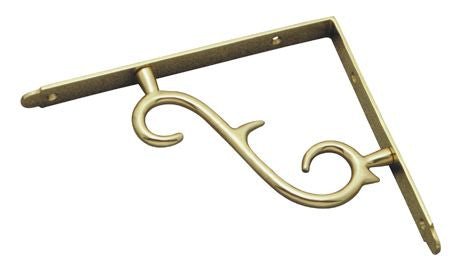 Superior Brass Shelf Bracket PB 160x270mm - primehardware