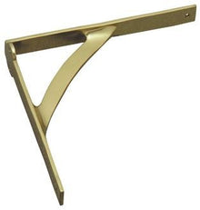 Superior Brass Shelf Bracket 125x130mm Polished Brass 125mm x130mm