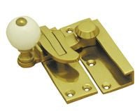 Superior Brass Sash Lock Porcelain Knob Polished Brass