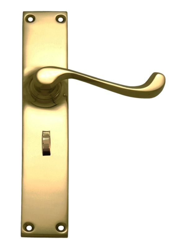 Superior Brass Lever Lock Privacy PB 152x36mm ONLY LEVER SET - primehardware